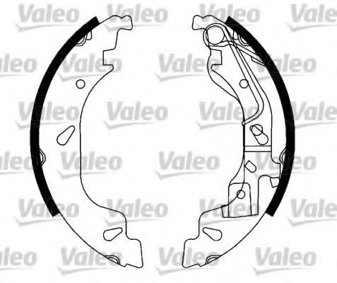 Тормозные колодки барабанные VALEO 554812