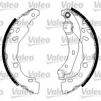 Тормозные колодки барабанные VALEO 562997