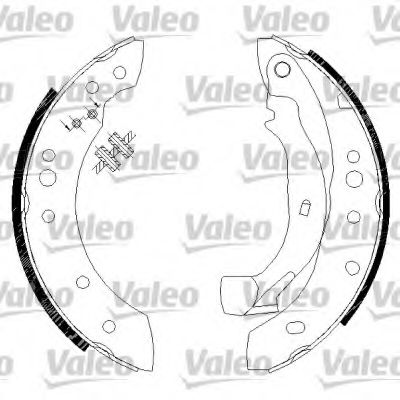 Тормозные колодки барабанные VALEO 562810