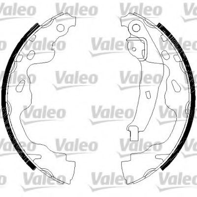 Тормозные колодки барабанные VALEO 554859