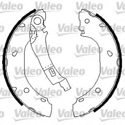 Тормозные колодки барабанные VALEO 564025
