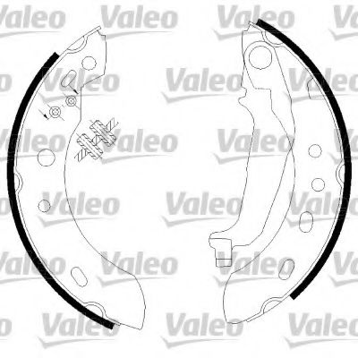 Тормозные колодки барабанные VALEO 554799