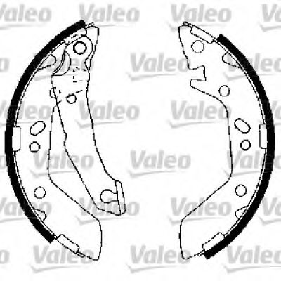 Тормозные колодки барабанные VALEO 564033