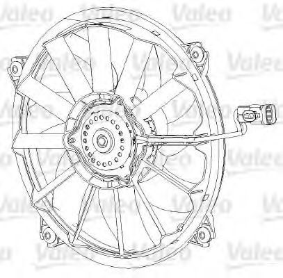 Вентилятор охлаждения двигателя VALEO 696091