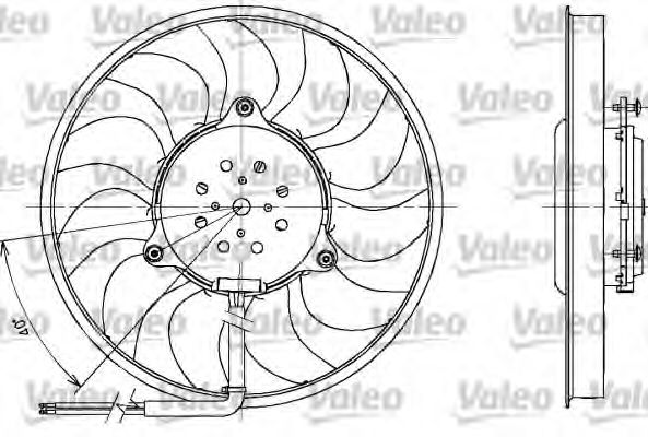 Вентилятор охлаждения двигателя VALEO 698611