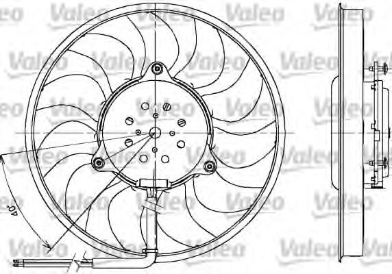 Вентилятор охлаждения двигателя VALEO 698612