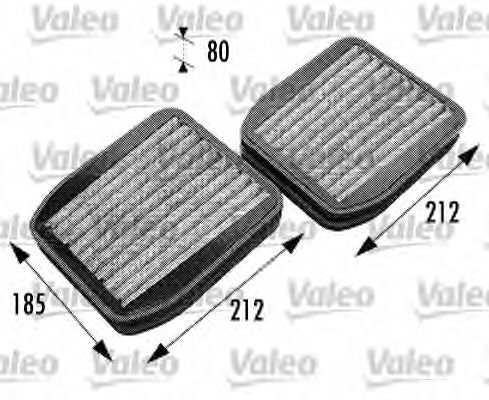 Фильтр салона VALEO 698740