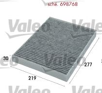 Фильтр салона VALEO 698768