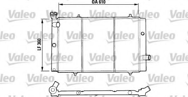 Радиатор охлаждения двигателя VALEO 730015
