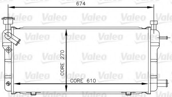 Радиатор охлаждения двигателя VALEO 730018