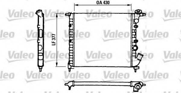 Радиатор охлаждения двигателя VALEO 730055