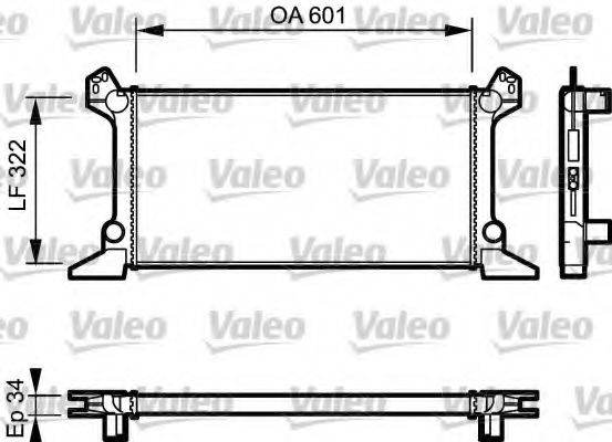 Радиатор охлаждения двигателя VALEO 730124