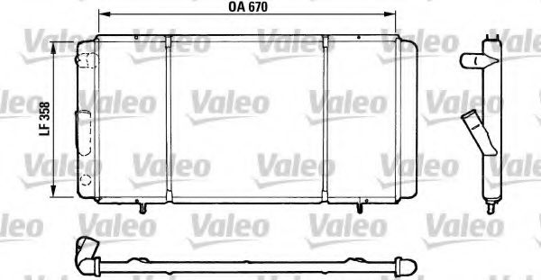 Радиатор охлаждения двигателя VALEO 730140