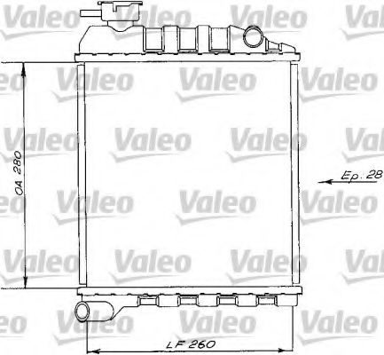 Радиатор охлаждения двигателя VALEO 730172