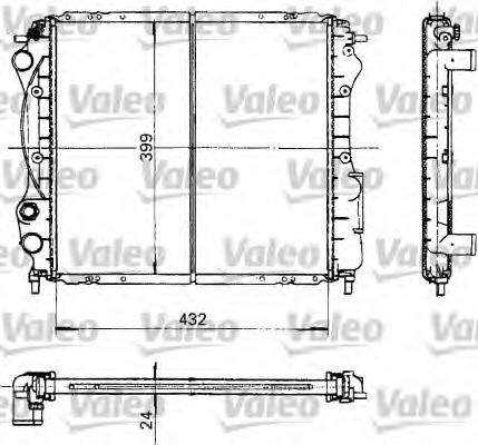 Радиатор охлаждения двигателя VALEO 730181