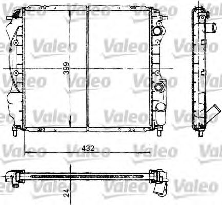 Радиатор охлаждения двигателя VALEO 730182