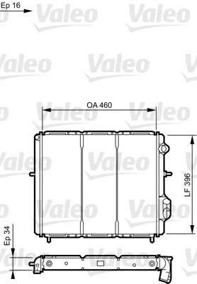 Радиатор охлаждения двигателя VALEO 730183