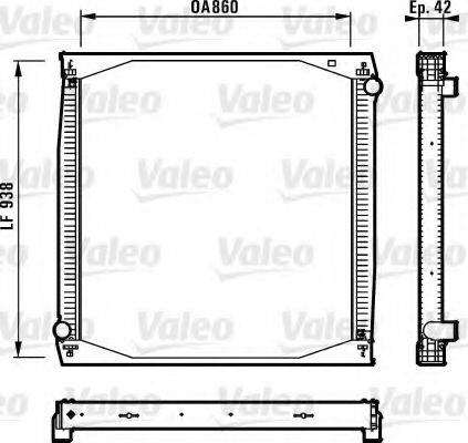 Радиатор охлаждения двигателя VALEO 730260
