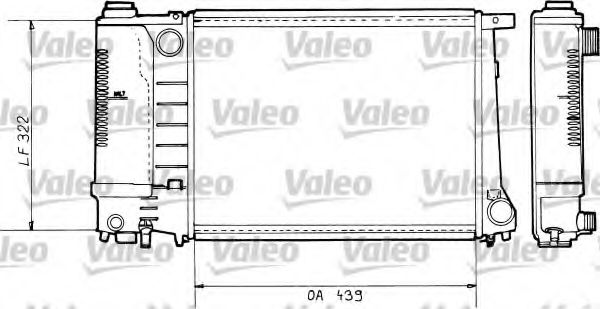 Радиатор охлаждения двигателя VALEO 730365