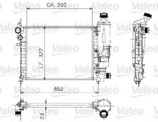 Радиатор охлаждения двигателя VALEO 730372