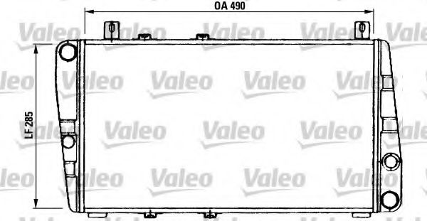 Радиатор охлаждения двигателя VALEO 730375
