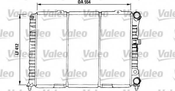Радиатор охлаждения двигателя valeo 730376