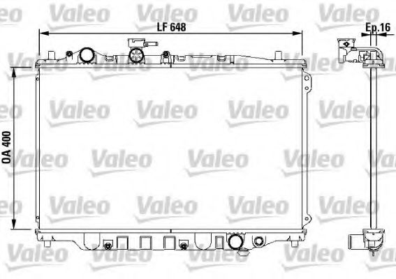 Радиатор охлаждения двигателя VALEO 730440