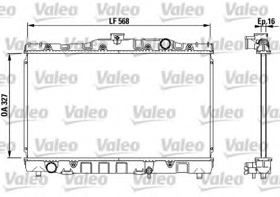 Радиатор охлаждения двигателя VALEO 730468