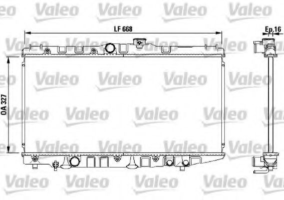 Радиатор охлаждения двигателя VALEO 730471