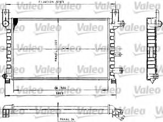 Радиатор охлаждения двигателя VALEO 730483