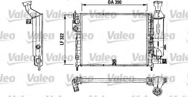 Радиатор охлаждения двигателя VALEO 730491