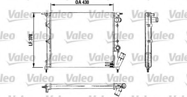 Радиатор охлаждения двигателя VALEO 730499
