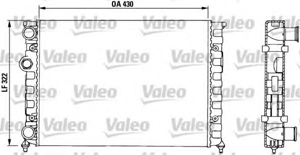 Радиатор охлаждения двигателя VALEO 730503