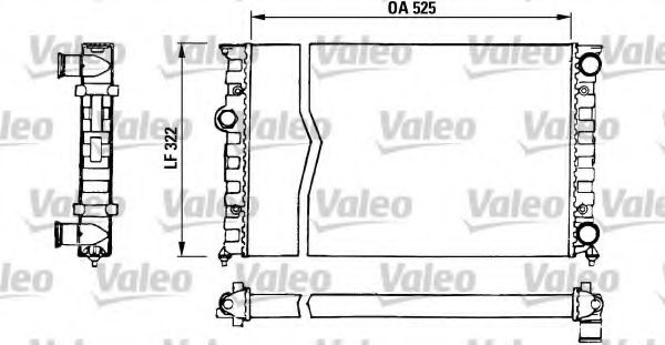 Радиатор охлаждения двигателя VALEO 730505