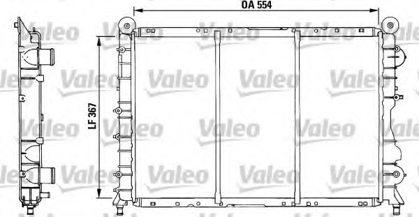 Радиатор охлаждения двигателя valeo 730518
