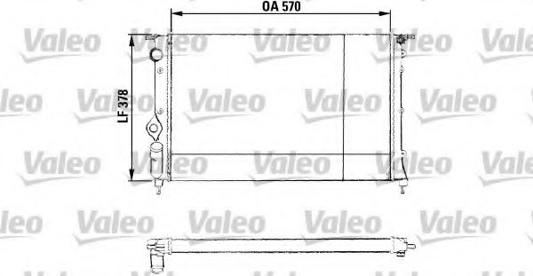 Радиатор охлаждения двигателя VALEO 730551