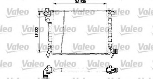 Радиатор охлаждения двигателя VALEO 730569