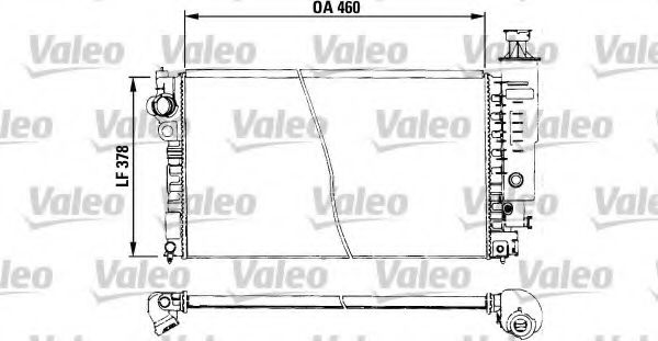 Радиатор охлаждения двигателя VALEO 730572