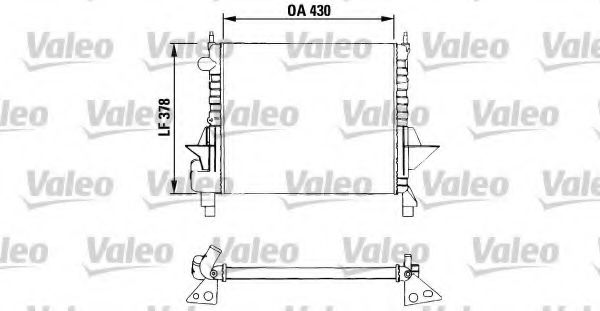Радиатор охлаждения двигателя VALEO 730633