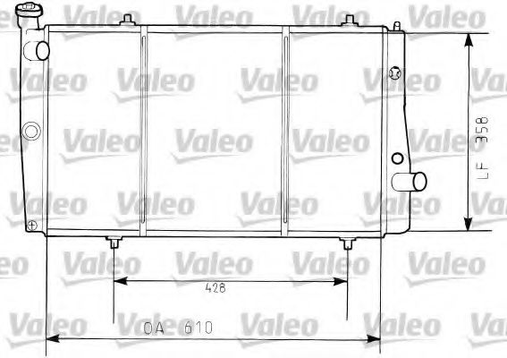 Радиатор охлаждения двигателя VALEO 730634