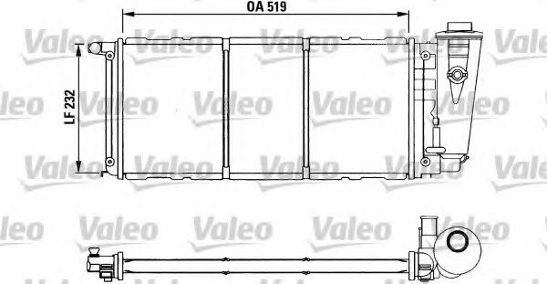 Радиатор охлаждения двигателя valeo 730839