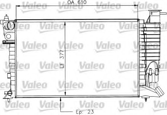 Радиатор охлаждения двигателя VALEO 730927