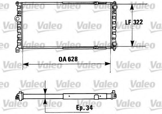 Радиатор охлаждения двигателя VALEO 730945