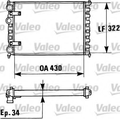 Радиатор охлаждения двигателя VALEO 730946