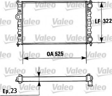 Радиатор охлаждения двигателя VALEO 730948