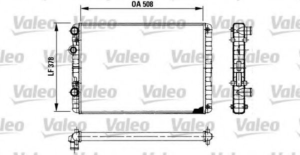Радиатор охлаждения двигателя VALEO 730954