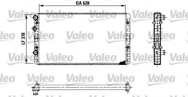 Радиатор охлаждения двигателя VALEO 730955
