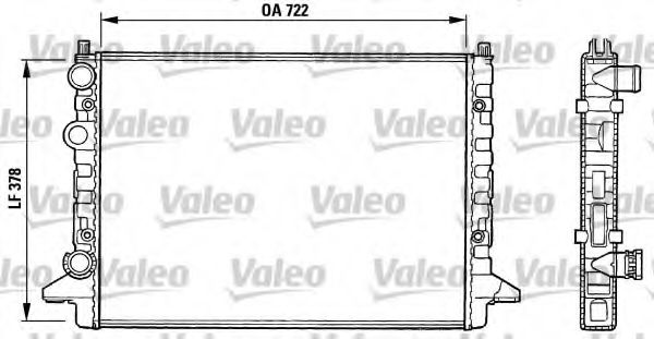 Радиатор охлаждения двигателя VALEO 731008