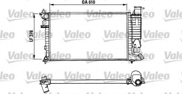 Радиатор охлаждения двигателя VALEO 731010