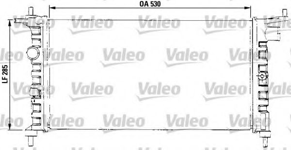 Радиатор охлаждения двигателя VALEO 731013